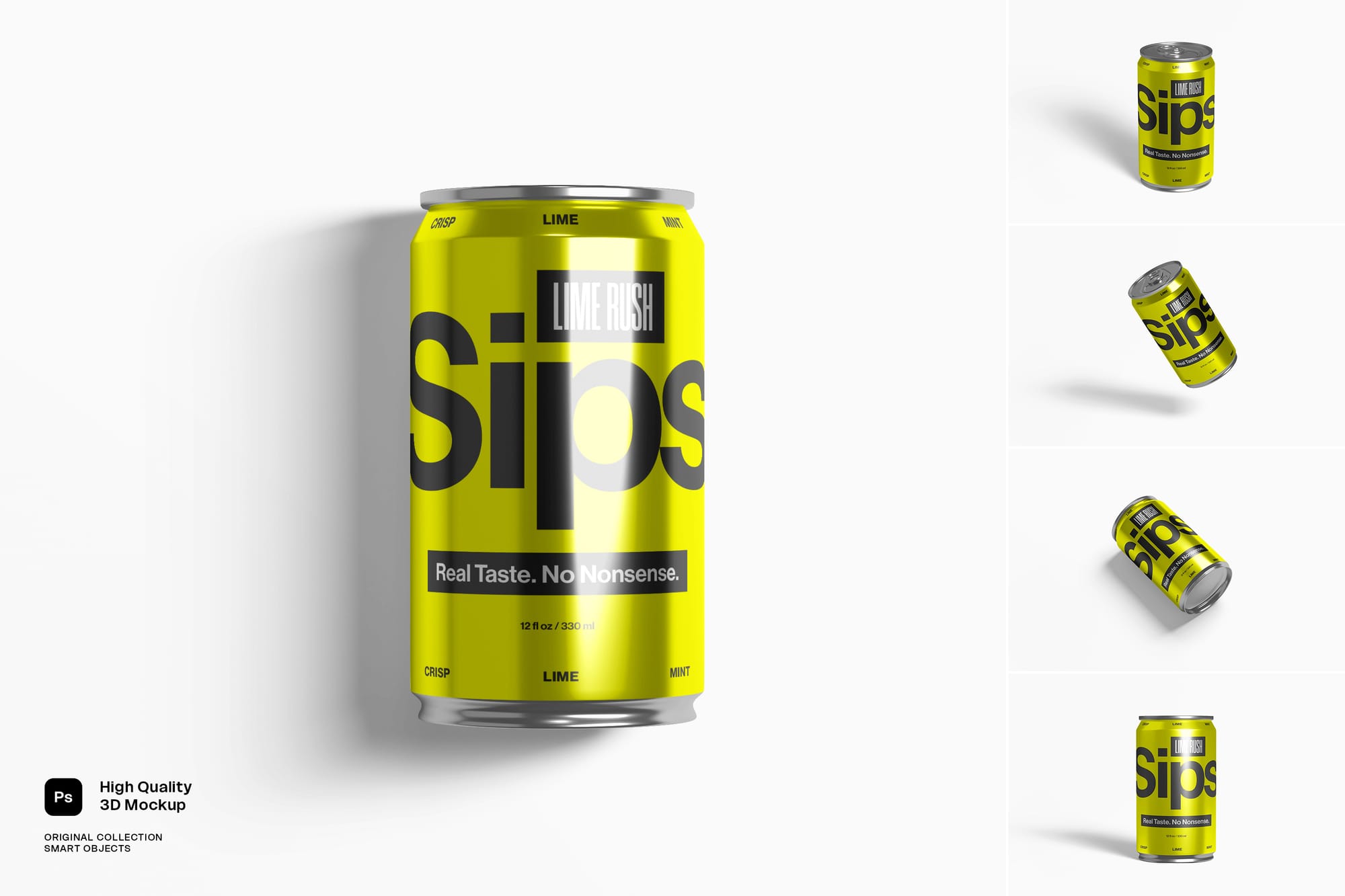 Aluminium Can Mockup