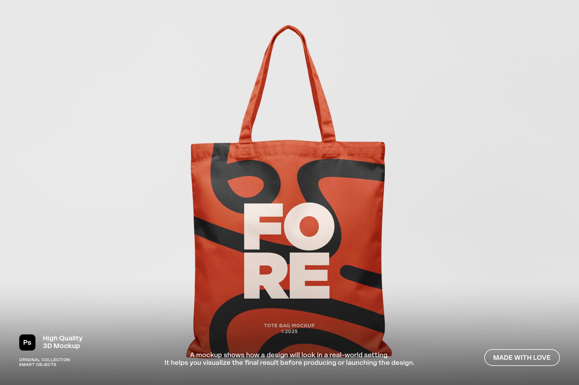 Fabric Tote Bag Mockup