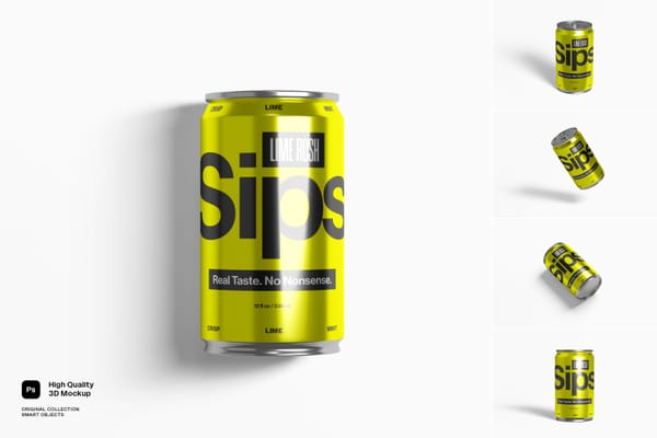 Aluminium Can Mockup