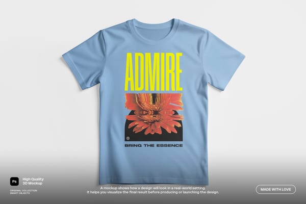 Flatlay T-Shirt Mockup
