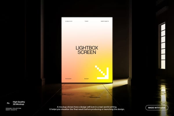 Lightbox Screen Mockup